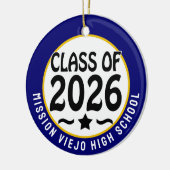 Star Class of 2026 Foto Afstuderen Keramisch Ornament (Links)