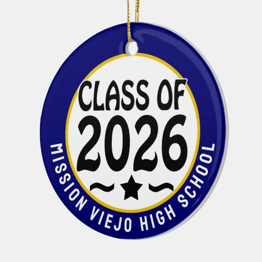 Star Class of 2026 Foto Afstuderen Keramisch Ornament (Links)