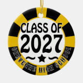 Star Class of 2027 Photo Graduation Keramisch Ornament (Voorkant)