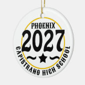 Star Class of 2027 Photo Graduation Keramisch Ornament (Links)