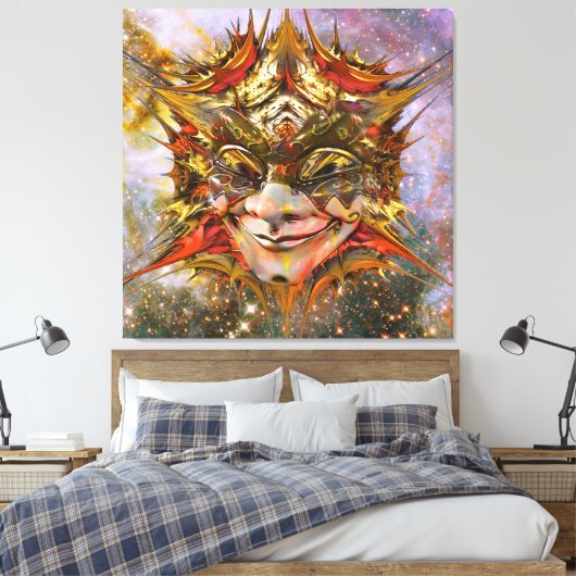Star Clown Canvas Afdruk (Insitu (Slaapkamer))