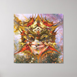 Star Clown Canvas Afdruk