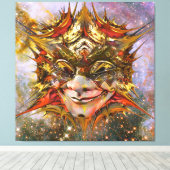 Star Clown Canvas Afdruk (Insitu (Houten vloer))