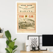 Star Club Baseball 1867 Poster (Thuiskantoor)