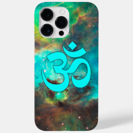 Star Cluster Aqua Om Symbol Case-Mate iPhone Case