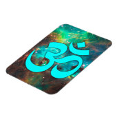 Star Cluster Aqua Om Symbol Magneet (Linkerzijde)