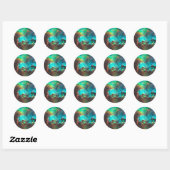 Star Cluster NGC 2074 Ronde Sticker (Vel)