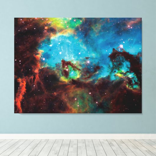 Star Cluster NGC 2074 Tarantula Nebula Space Photo Canvas Afdruk (Insitu (Houten vloer))