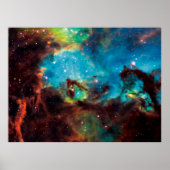 Star Cluster NGC 2074 Tarantula Nebula Space Photo Poster (Voorkant)