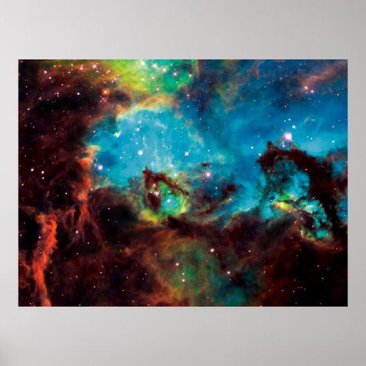 Star Cluster NGC 2074 Tarantula Nebula Space Photo Poster (Voorkant)