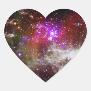 Star Cluster NGC 281 Pacman Nebula Hart Sticker
