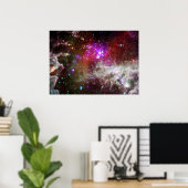 Star Cluster NGC 281 Pacman Nebula Poster (Thuiskantoor)