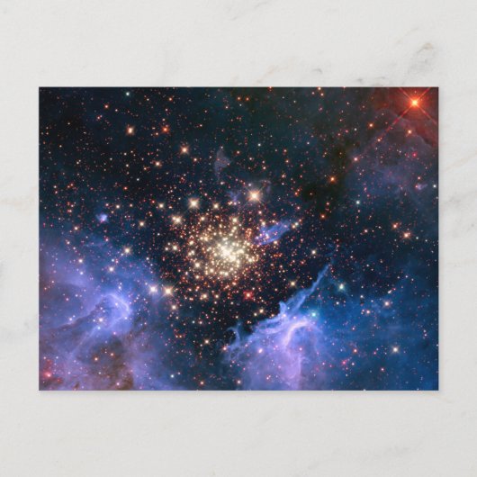 Star Cluster NGC 3603 (Hubble) Briefkaart (Voorkant)