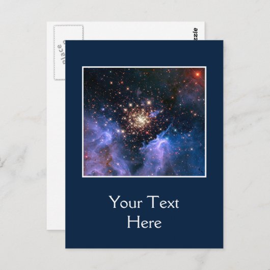 Star Cluster NGC 3603 (Hubble) Briefkaart (Voorkant / Achterkant)