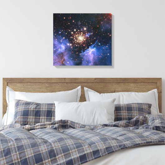 Star Cluster NGC 3603 (Hubble) Canvas Afdruk (Insitu (Slaapkamer))