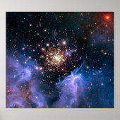Star Cluster NGC 3603 (Hubble) Poster (Voorkant)