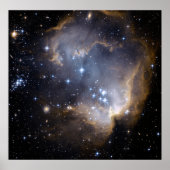 Star Cluster NGC 602. Poster (Voorkant)