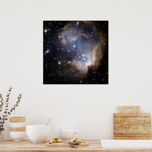 Star Cluster NGC 602. Poster (Keuken)