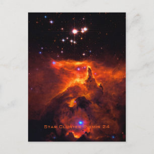 Star Cluster Pismis 24, kern van NGC 6357 Briefkaart