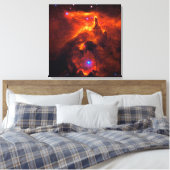 Star Cluster Pismis 24, kern van NGC 6357 Canvas Afdruk (Insitu (Slaapkamer))