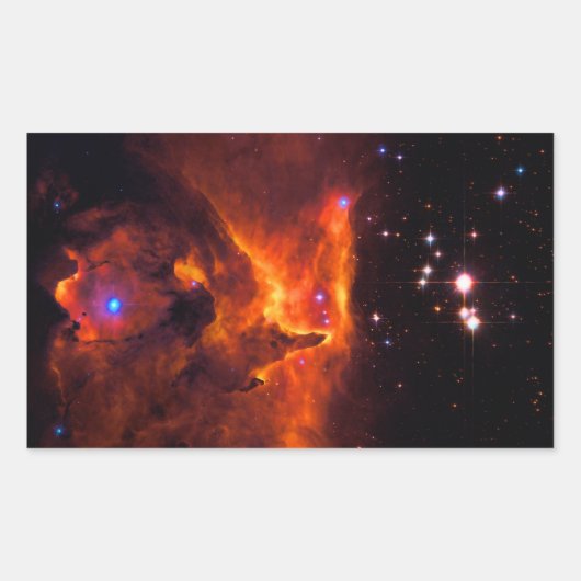 Star Cluster Pismis 24, kern van NGC 6357 Rechthoekige Sticker (Voorkant)