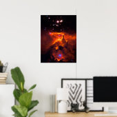 Star Cluster Pismis 24 — schoonheid in ruimte Poster (Thuiskantoor)