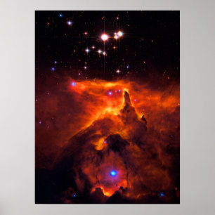 Star Cluster Pismis 24 — schoonheid in ruimte Poster