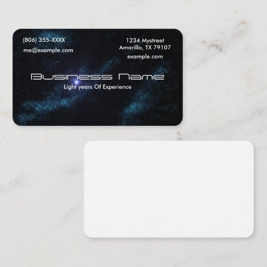 Star Cluster Visitekaartje (Voorkant / Achterkant)