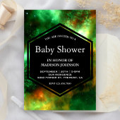 Star Clusters Space Galaxy Baby shower Kaart
