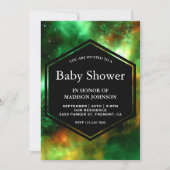 Star Clusters Space Galaxy Baby shower Kaart (Voorkant)