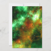 Star Clusters Space Galaxy Baby shower Kaart (Achterkant)