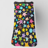 Star Color Golf Head Hoesje – Kosmische stijl Golfheadcover (Draai 90)