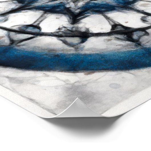 Star Compass Mandala Square Poster (Hoek)