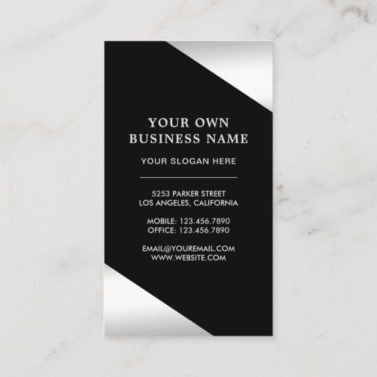 Star Confetti Fragrance Zilverfolie Parfumfles Visitekaartje (Achterkant)