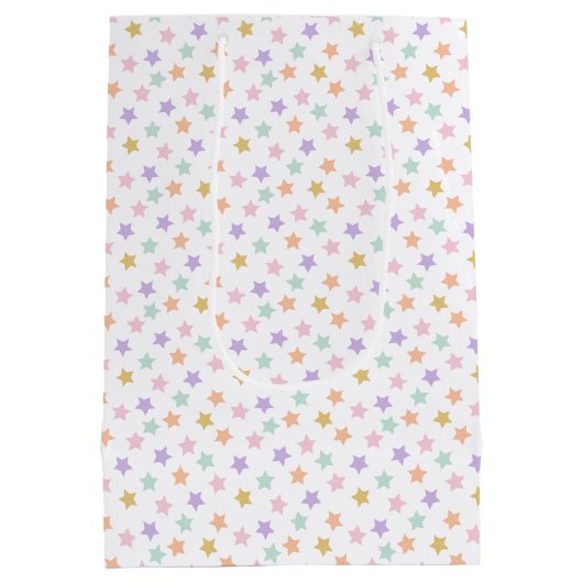 Star Confetti (pastel) Medium Cadeauzakje (Achterkant)