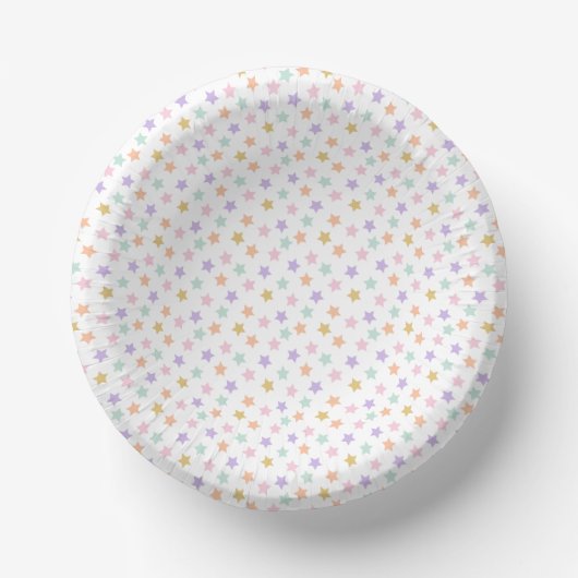 Star Confetti (pastel) Papieren Kommen (Voorkant)