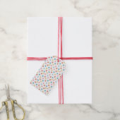 Star Confetti (Retro) Cadeaulabel (Met Touw)