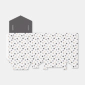 Star Confetti (Warm Neutrals - Zwart) Bedankdoosjes (Uitgevouwen)