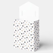 Star Confetti (Warm Neutrals - Zwart) Bedankdoosjes (Geopend)