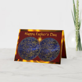 Star Constellation Father's Day Kaart