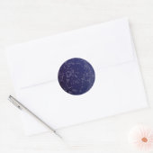 Star Constellation Map Ronde Sticker (Envelop)
