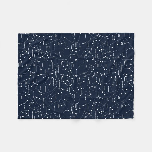 Star Constellations Blanket Fleece Deken (Voorkant (Horizontaal))