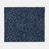 Star Constellations Blanket Fleece Deken (Voorkant (Horizontaal))