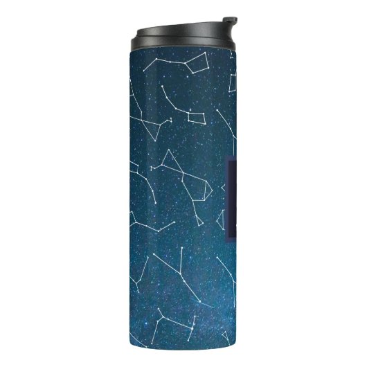 Star Constellations | Gepersonaliseerd Thermosbeker (Gedraaid links)