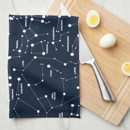 Star Constellations Kitchen Towel Theedoek (Quarter Fold)