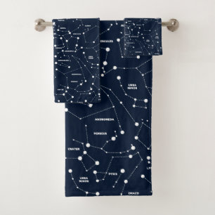 Star Constellations Towel Set Bad Handdoek