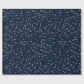 Star Constellations Wrapping Paper Cadeaupapier (Vlak)