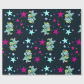 Star Cosmic Unicorn Universe Magic Friendship Cadeaupapier (Vlak)