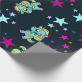 Star Cosmic Unicorn Universe Magic Friendship Cadeaupapier (Hoek)