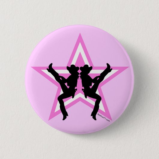 Star Cowgirl P Button (Voorkant)